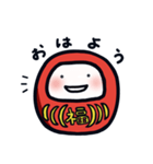 だる1 赤だるま（個別スタンプ：1）