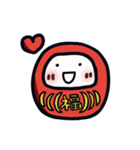 だる1 赤だるま（個別スタンプ：5）
