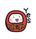 だる1 赤だるま（個別スタンプ：10）