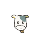 うし、やま、かぼちゃ（個別スタンプ：4）