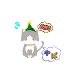 薄毛猫のコモンくん〜クリスマスver（個別スタンプ：7）
