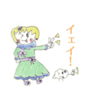 くもきゅんとメルシーのかわいいスタンプ（個別スタンプ：1）
