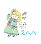 くもきゅんとメルシーのかわいいスタンプ（個別スタンプ：12）