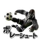 ゴリラ×サッカー！リアルな3Dごりら（個別スタンプ：29）