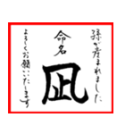 筆文字で命名書(2024年ランキングTOP10)（個別スタンプ：6）