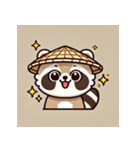 かわいいタヌキスタンプ（個別スタンプ：7）