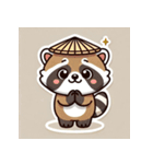 かわいいタヌキスタンプ（個別スタンプ：8）