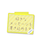 書き込める♥ペタッとメモ＆マステ 改（個別スタンプ：4）