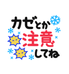 【冬でか字】毎日使える❄くっきり見やすい❄（個別スタンプ：18）