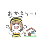 みつばち女子の待ち合わせ（個別スタンプ：32）