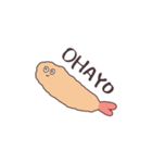 使いやすい！ゆるいエビフライのスタンプ（個別スタンプ：1）