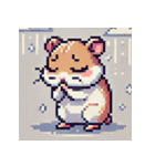 ドット絵ハムスターの日常（個別スタンプ：21）