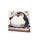 がんばり屋ペンギンのピアノチャレンジ！5（個別スタンプ：3）