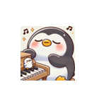 がんばり屋ペンギンのピアノチャレンジ！5（個別スタンプ：5）