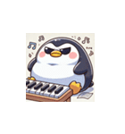 がんばり屋ペンギンのピアノチャレンジ！5（個別スタンプ：10）