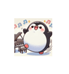 がんばり屋ペンギンのピアノチャレンジ！5（個別スタンプ：11）