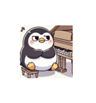 がんばり屋ペンギンのピアノチャレンジ！5（個別スタンプ：12）