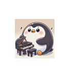 がんばり屋ペンギンのピアノチャレンジ！5（個別スタンプ：13）
