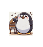 がんばり屋ペンギンのピアノチャレンジ！5（個別スタンプ：16）