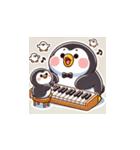 がんばり屋ペンギンのピアノチャレンジ！5（個別スタンプ：17）
