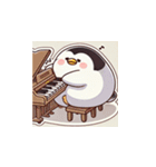がんばり屋ペンギンのピアノチャレンジ！5（個別スタンプ：20）