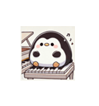 がんばり屋ペンギンのピアノチャレンジ！5（個別スタンプ：21）