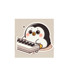 がんばり屋ペンギンのピアノチャレンジ！2（個別スタンプ：3）