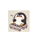 がんばり屋ペンギンのピアノチャレンジ！2（個別スタンプ：5）