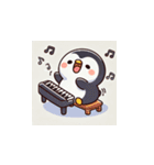 がんばり屋ペンギンのピアノチャレンジ！2（個別スタンプ：9）