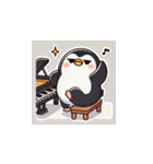 がんばり屋ペンギンのピアノチャレンジ！2（個別スタンプ：10）