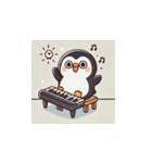 がんばり屋ペンギンのピアノチャレンジ！2（個別スタンプ：14）