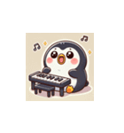 がんばり屋ペンギンのピアノチャレンジ！2（個別スタンプ：15）