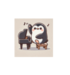 がんばり屋ペンギンのピアノチャレンジ！2（個別スタンプ：20）