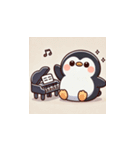 がんばり屋ペンギンのピアノチャレンジ！2（個別スタンプ：22）