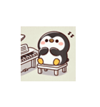 がんばり屋ペンギンのピアノチャレンジ！3（個別スタンプ：5）