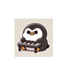 がんばり屋ペンギンのピアノチャレンジ！3（個別スタンプ：6）
