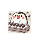 がんばり屋ペンギンのピアノチャレンジ！3（個別スタンプ：8）