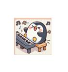 がんばり屋ペンギンのピアノチャレンジ！3（個別スタンプ：9）
