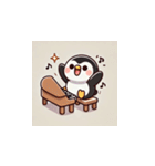 がんばり屋ペンギンのピアノチャレンジ！3（個別スタンプ：14）