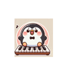 がんばり屋ペンギンのピアノチャレンジ！3（個別スタンプ：15）