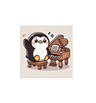 がんばり屋ペンギンのピアノチャレンジ！3（個別スタンプ：20）