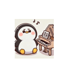 がんばり屋ペンギンのピアノチャレンジ！3（個別スタンプ：21）