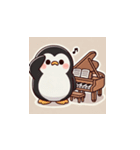 がんばり屋ペンギンのピアノチャレンジ！3（個別スタンプ：22）