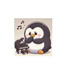 がんばり屋ペンギンのピアノチャレンジ！8（個別スタンプ：2）