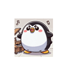がんばり屋ペンギンのピアノチャレンジ！8（個別スタンプ：4）