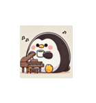 がんばり屋ペンギンのピアノチャレンジ！8（個別スタンプ：10）