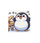 がんばり屋ペンギンのピアノチャレンジ！8（個別スタンプ：14）