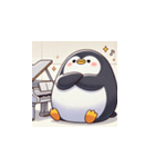 がんばり屋ペンギンのピアノチャレンジ！8（個別スタンプ：15）