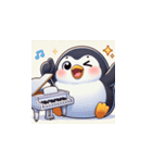 がんばり屋ペンギンのピアノチャレンジ！8（個別スタンプ：16）