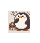 がんばり屋ペンギンのピアノチャレンジ！8（個別スタンプ：23）